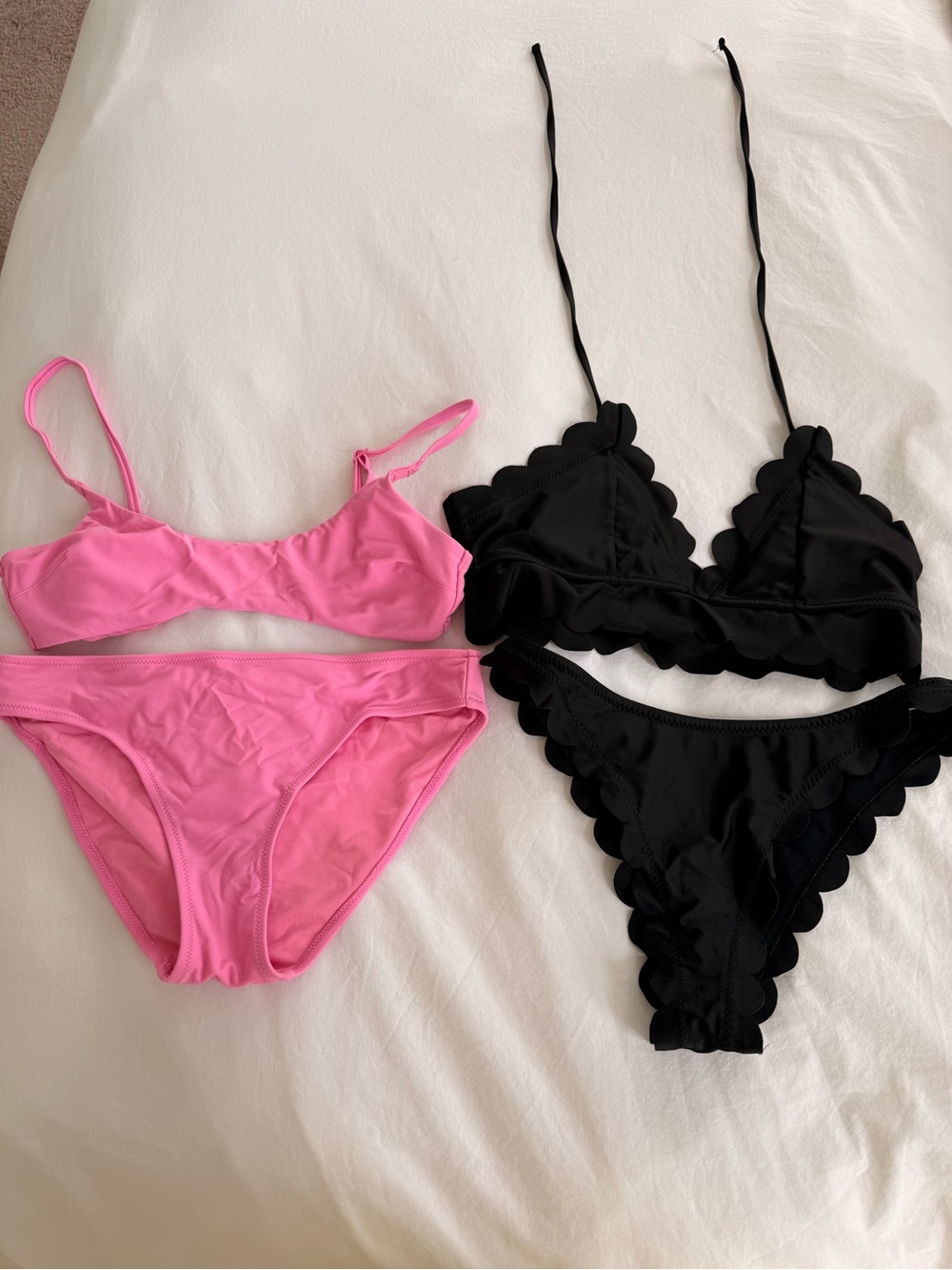 Pink & Black Bikini Tops and Bottoms Bundle!